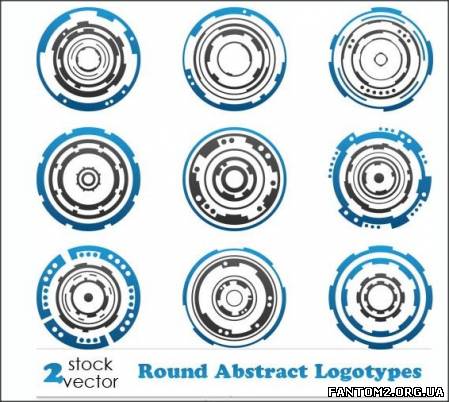 Зображення, постер Vectors - Round Abstract Logotypes