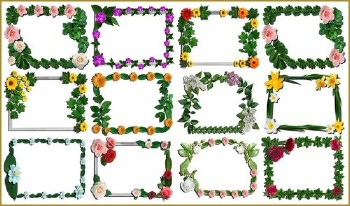 Квіткові рамки / Бесплатно Цветочные рамки
